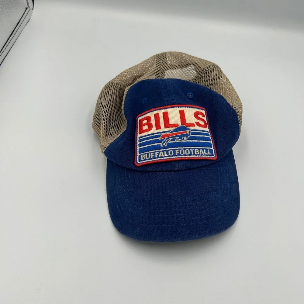 47 Brand Trucker Hat Mens OSFA Blue Buffalo Bills Football Snapback Cap